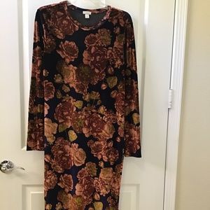 Beautiful Hinge  Velvet Dress